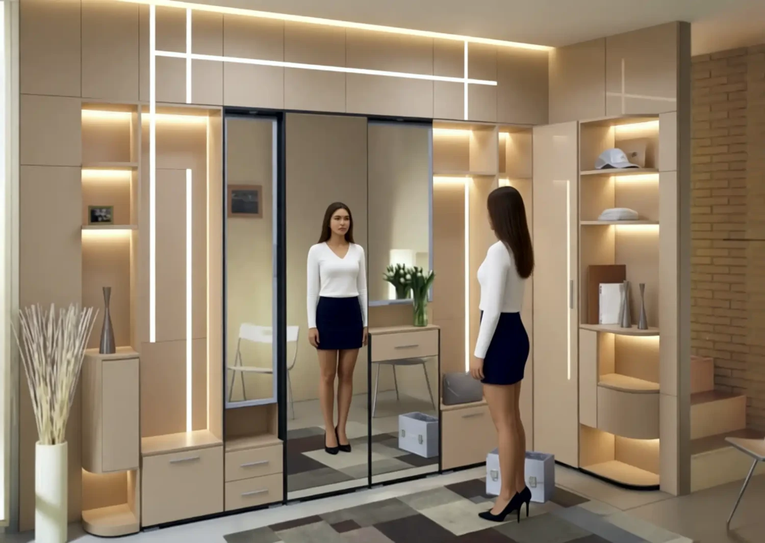 Угловая прихожая «Элион» - изготовление под заказ в Новокузнецке