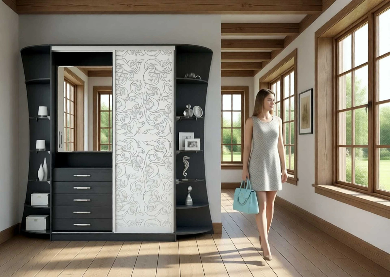 Прихожая со шкафом-купе «Веларион» - изготовление под заказ в Новокузнецке