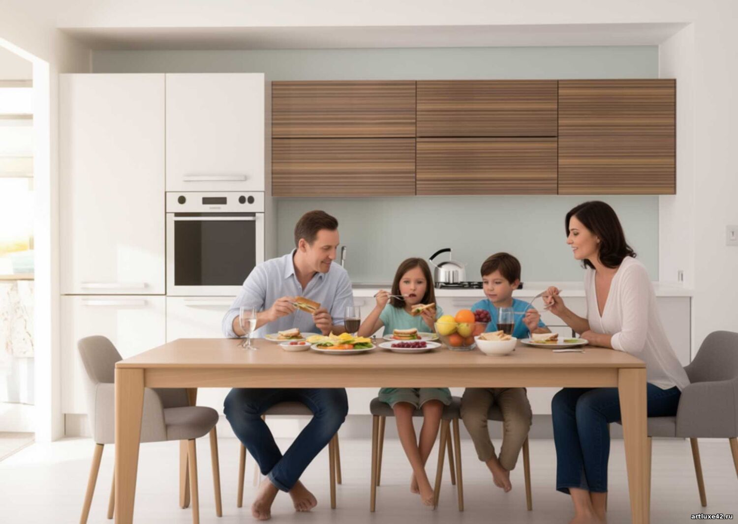 Кухня «Белый Лес»  - изготовление под заказ в Новокузнецке Кухня «Белый Лес»  - изготовление под заказ в Новокузнецке