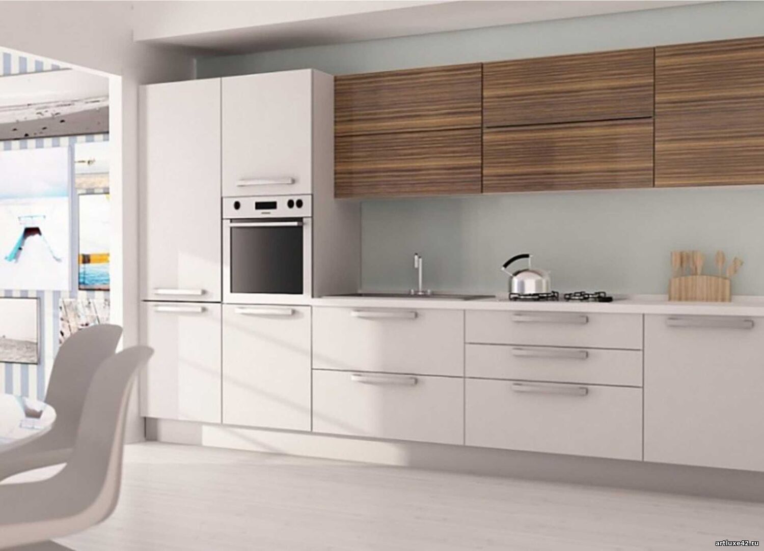 Кухня «Белый Лес»  - изготовление под заказ в Новокузнецке Кухня «Белый Лес»  - изготовление под заказ в Новокузнецке