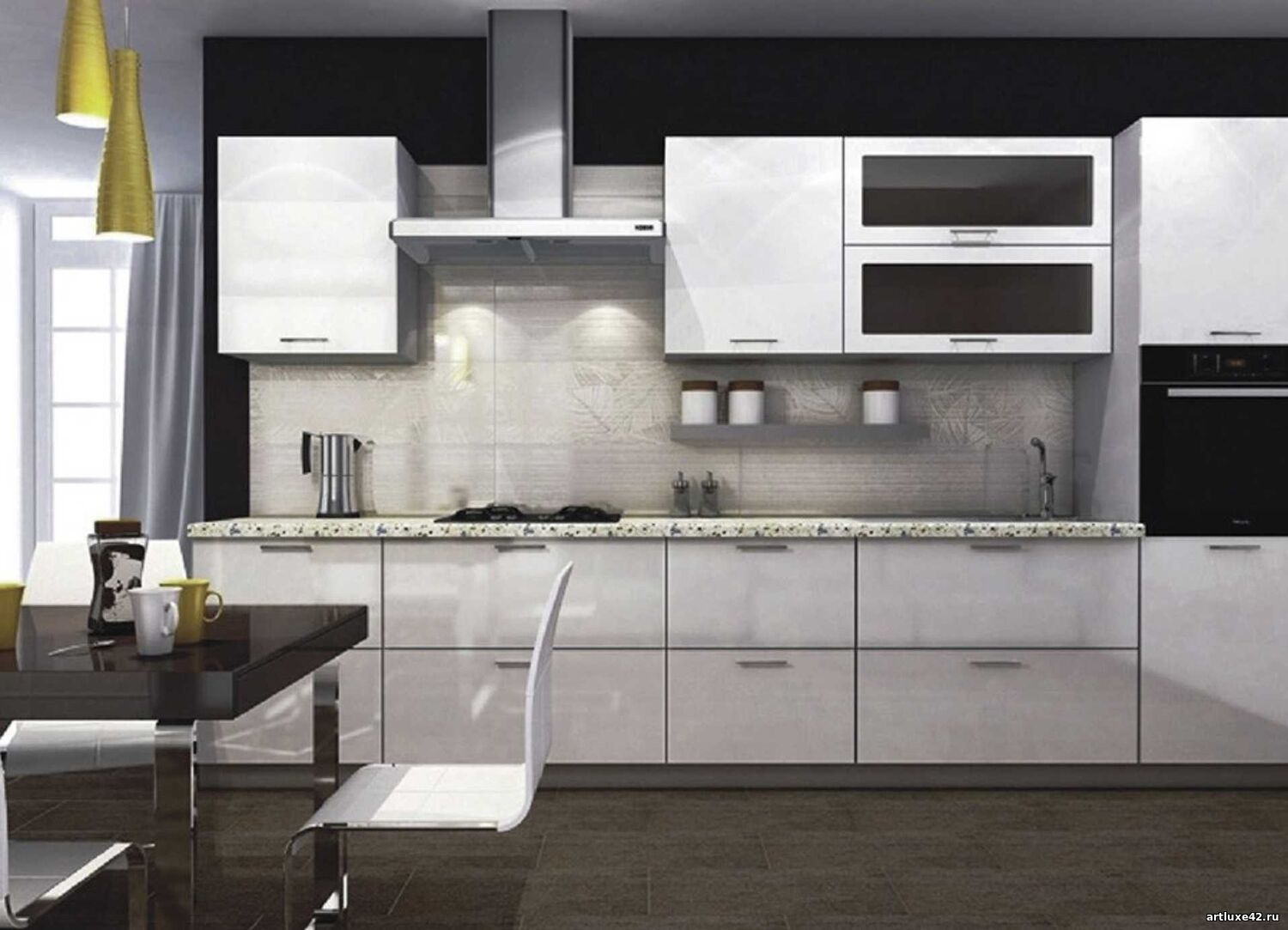 Кухня Ледяная непреступность - изготовление под заказ в Новокузнецке Кухня Ледяная непреступность - изготовление под заказ в Новокузнецке