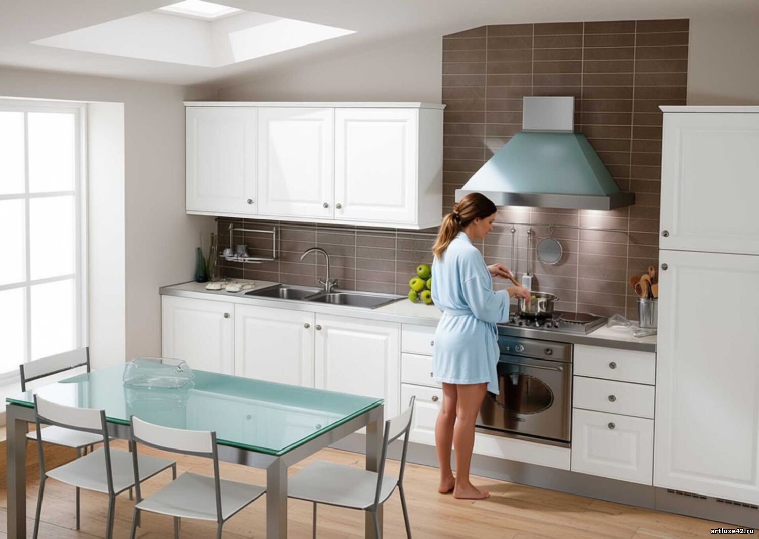 Кухня Средиземноморский напев - изготовление под заказ в Новокузнецке Представляем вашему вниманию прямую кухню «Средиземноморский напев», которая станет настоящим украшением вашего дома!