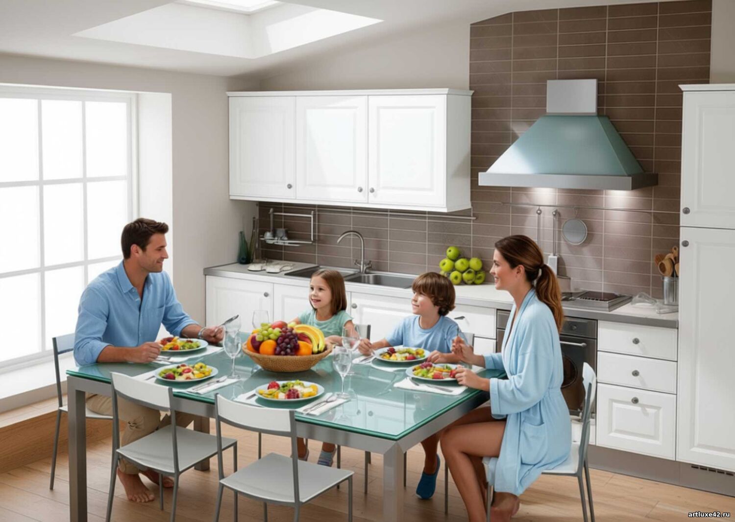 Прямая кухня «Средиземноморский напев» - изготовление под заказ в Новокузнецке Прямая кухня «Средиземноморский напев» - изготовление под заказ в Новокузнецке