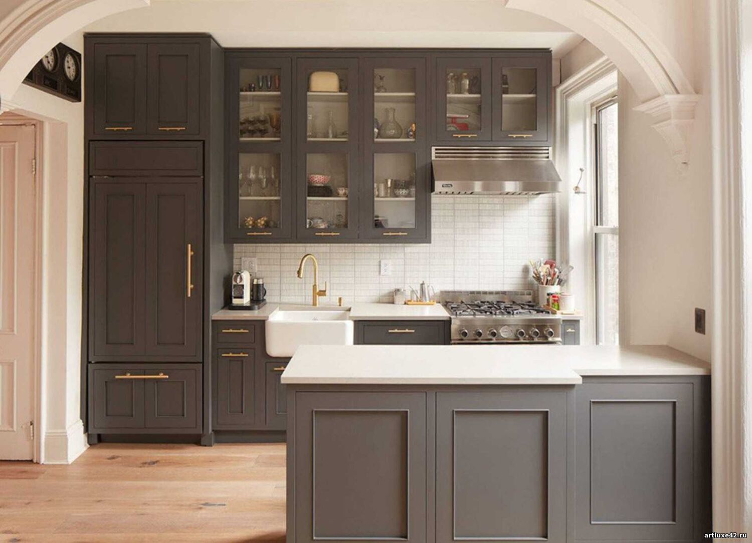 Кухня Изысканный графит - изготовление под заказ в Новокузнецке Кухня Изысканный графит - изготовление под заказ в Новокузнецке