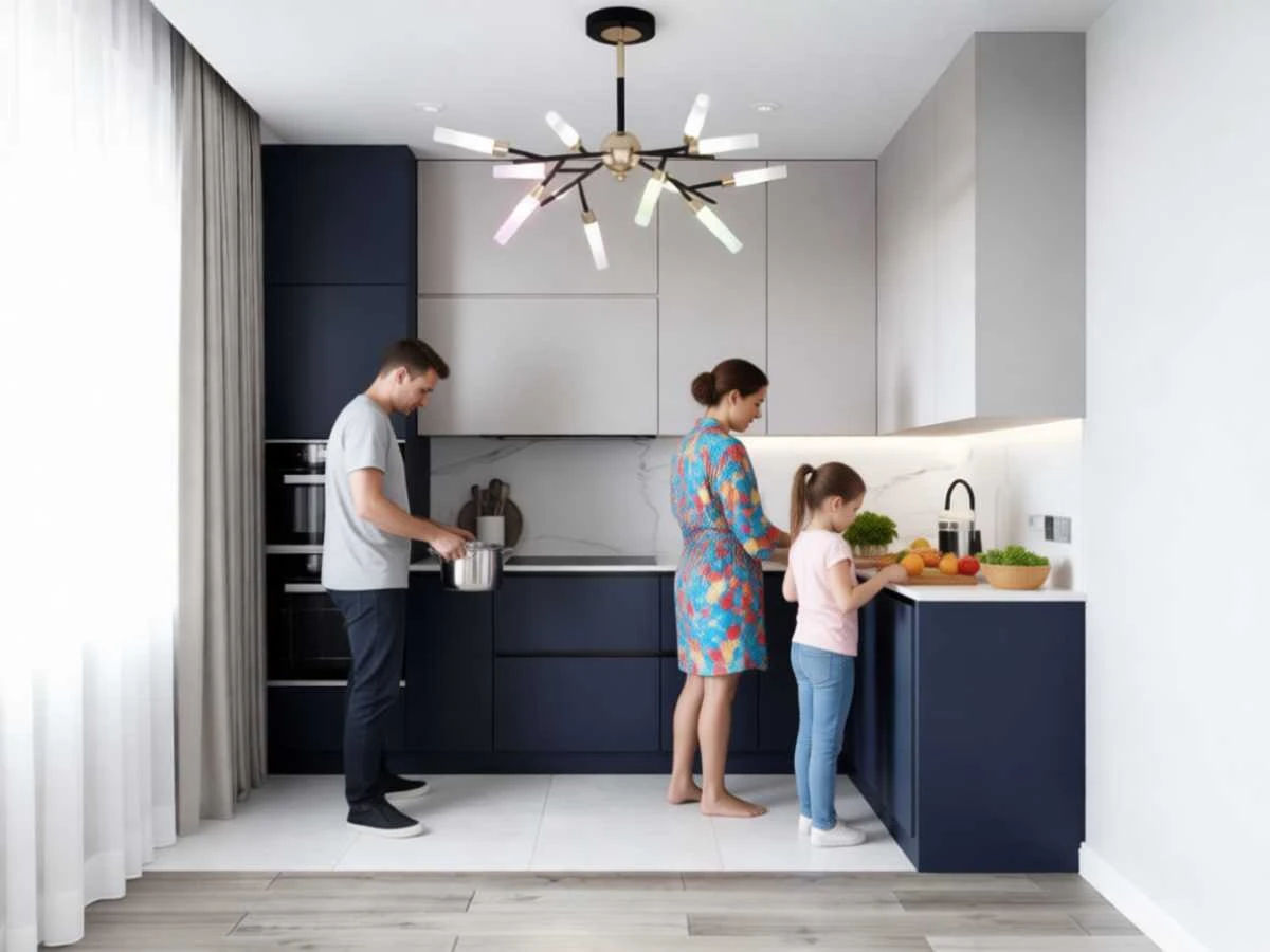 Кухня угловая «Азурис» - изготовление под заказ в Новокузнецке