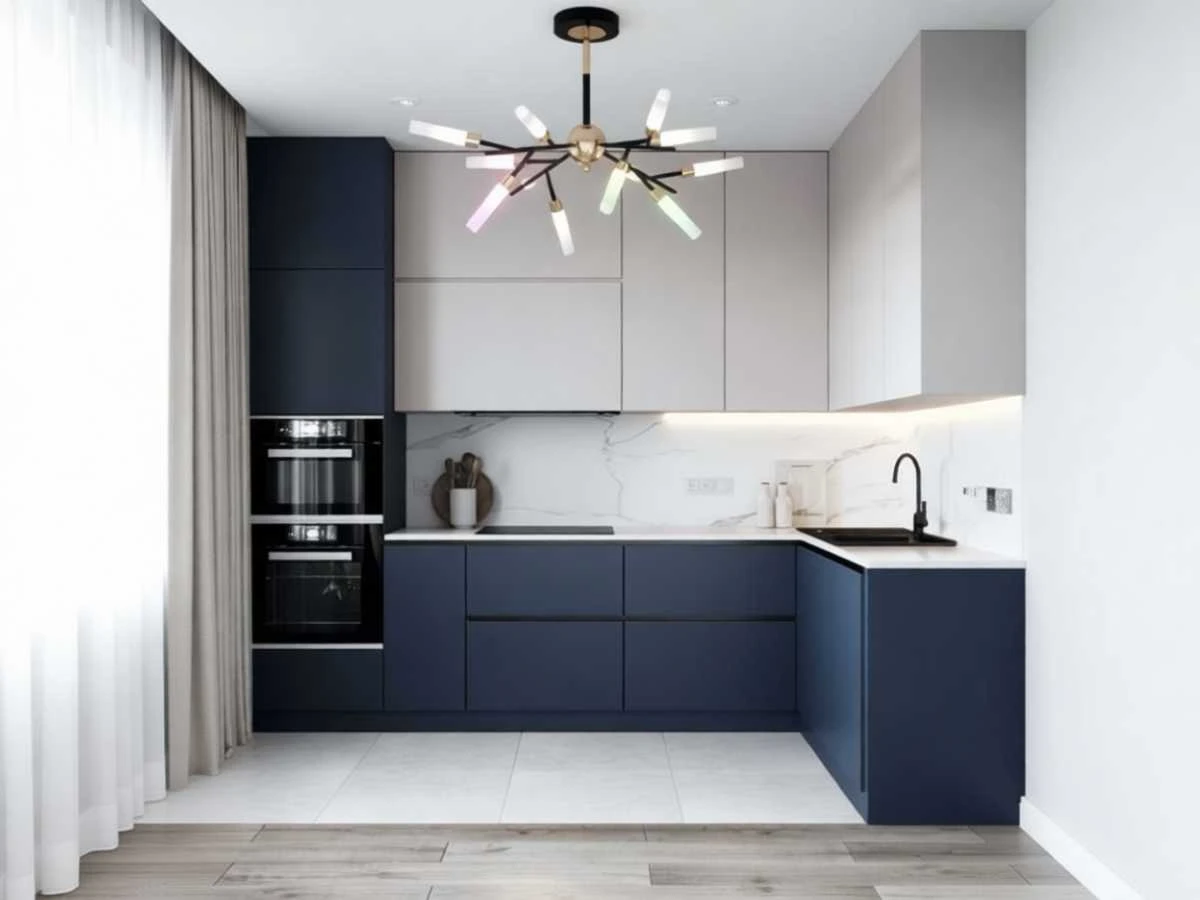 Кухня угловая «Азурис» - изготовление под заказ в Новокузнецке