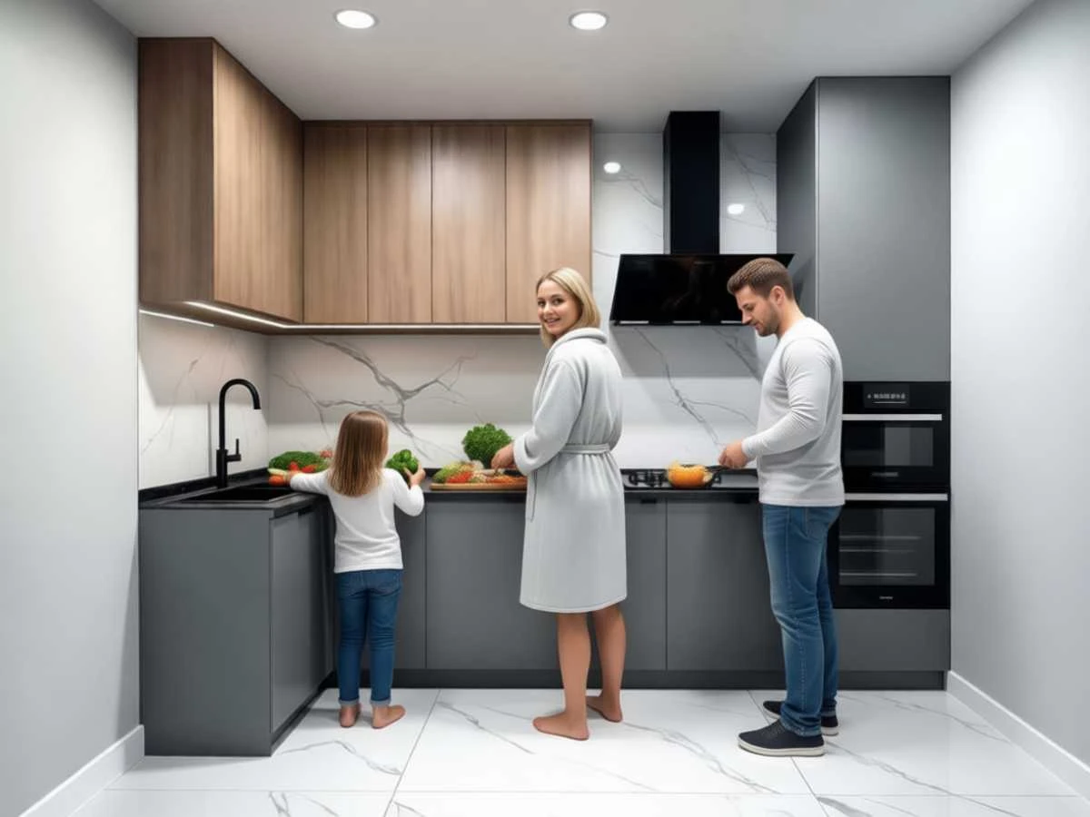 Изготовление угловых кухонь Тихомир в Новокузнецке под заказ