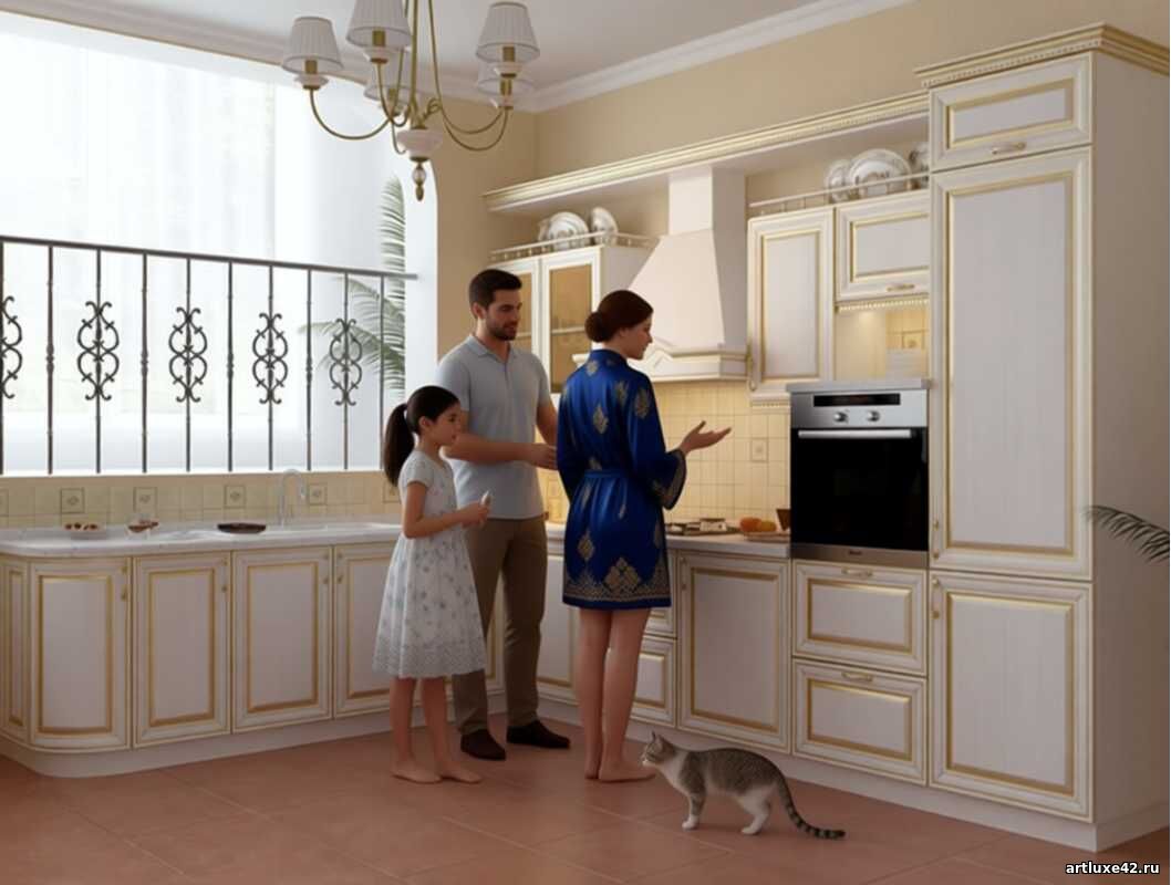 Кухня угловая Золоченое изваяние