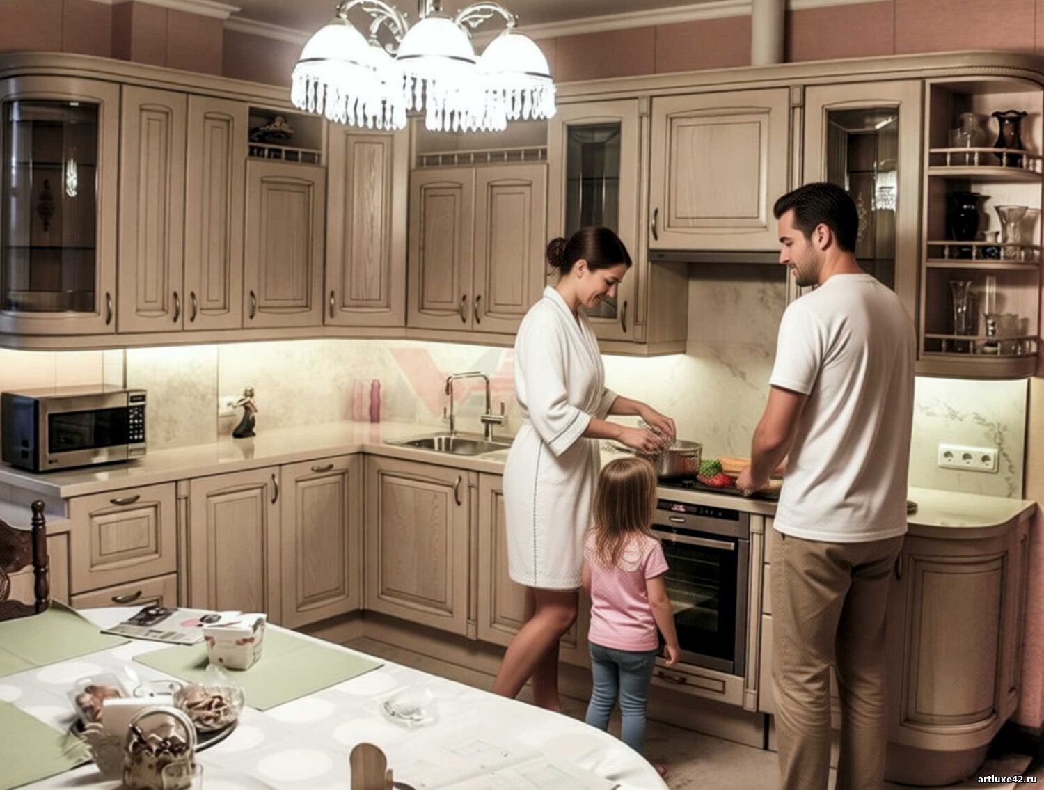 Кухня угловая Винтажный стиль - изготовление под заказ в Новокузнецке