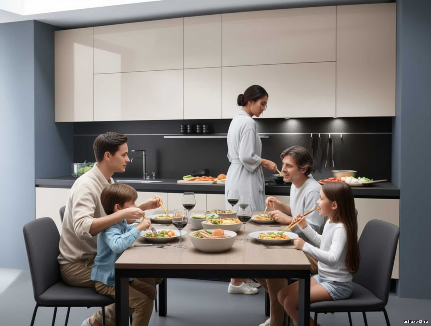 Кухня Заварной крем - изготовление под заказ в Новокузнецке Кухня Заварной крем - изготовление под заказ в Новокузнецке