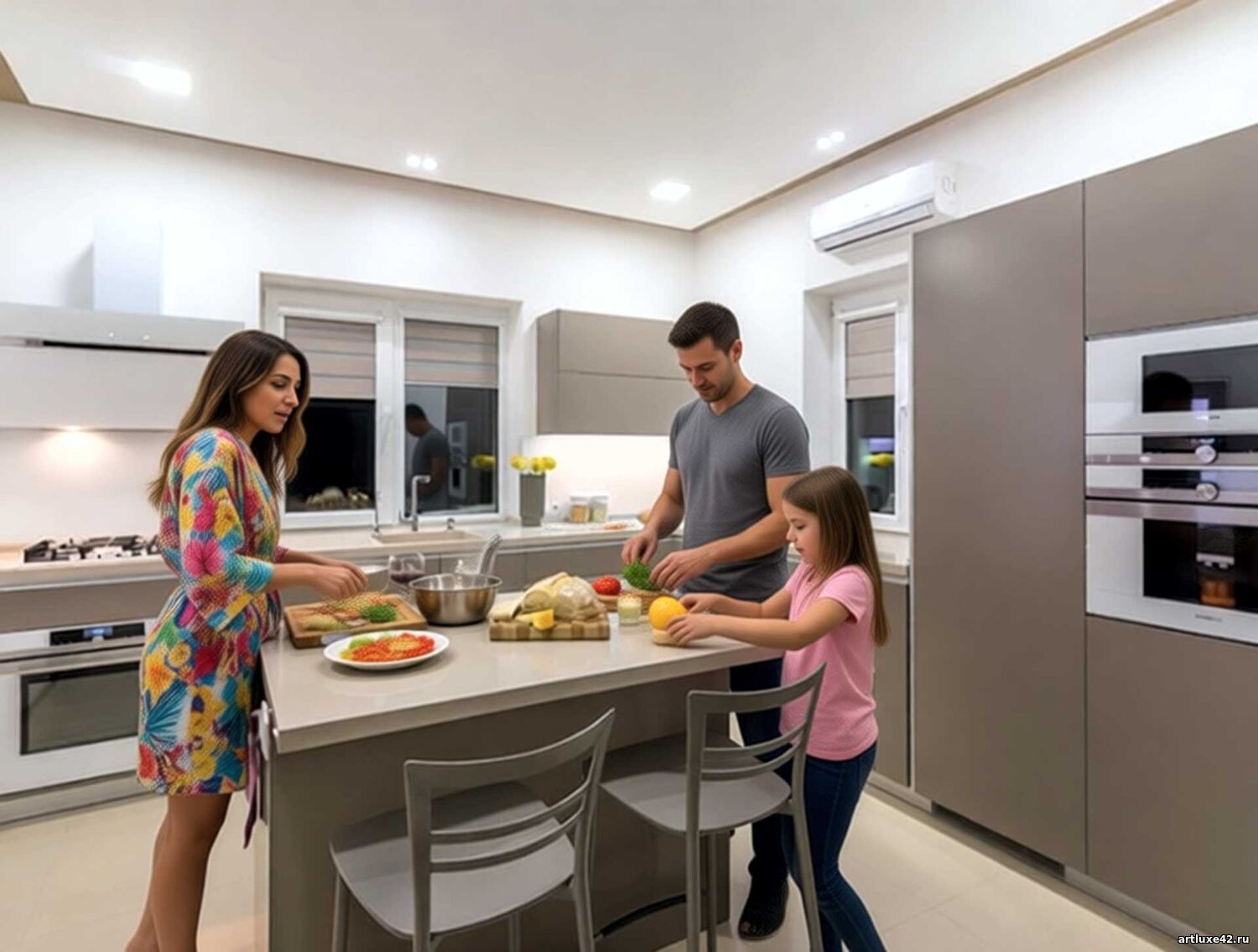 Угловая кухня угловая Глянцевый беж