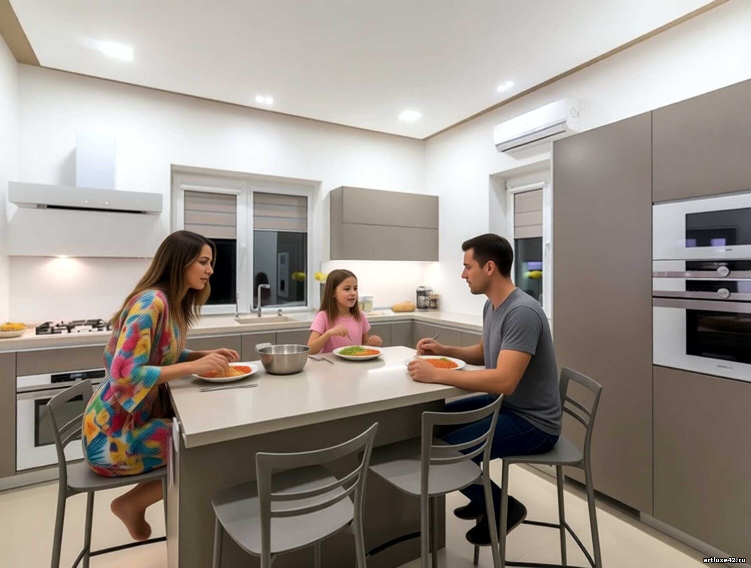 Угловая кухня угловая Глянцевый беж