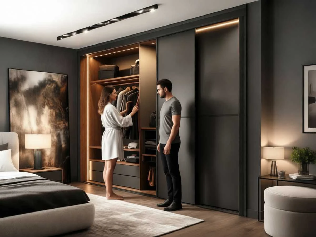 Шкаф для спальни «Эмберг». изготовление под заказ в Новокузнецке