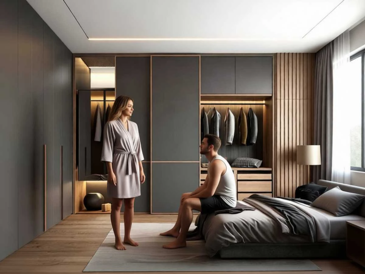 Шкаф-купе для спальни «Элион» - изготовление на заказ в Новокузнецке