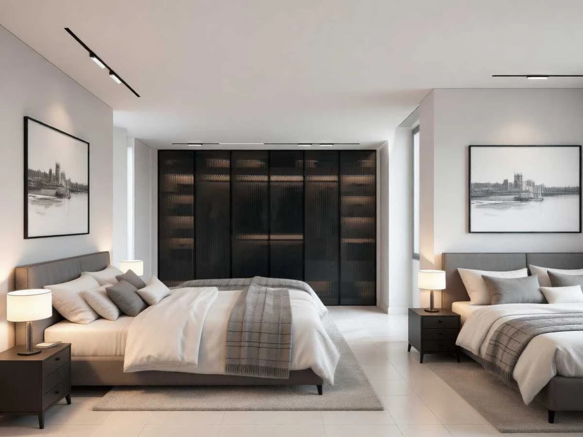 Шкаф-купе для спальни «Ноктурн» - изготовление под заказ в Новокузнецке