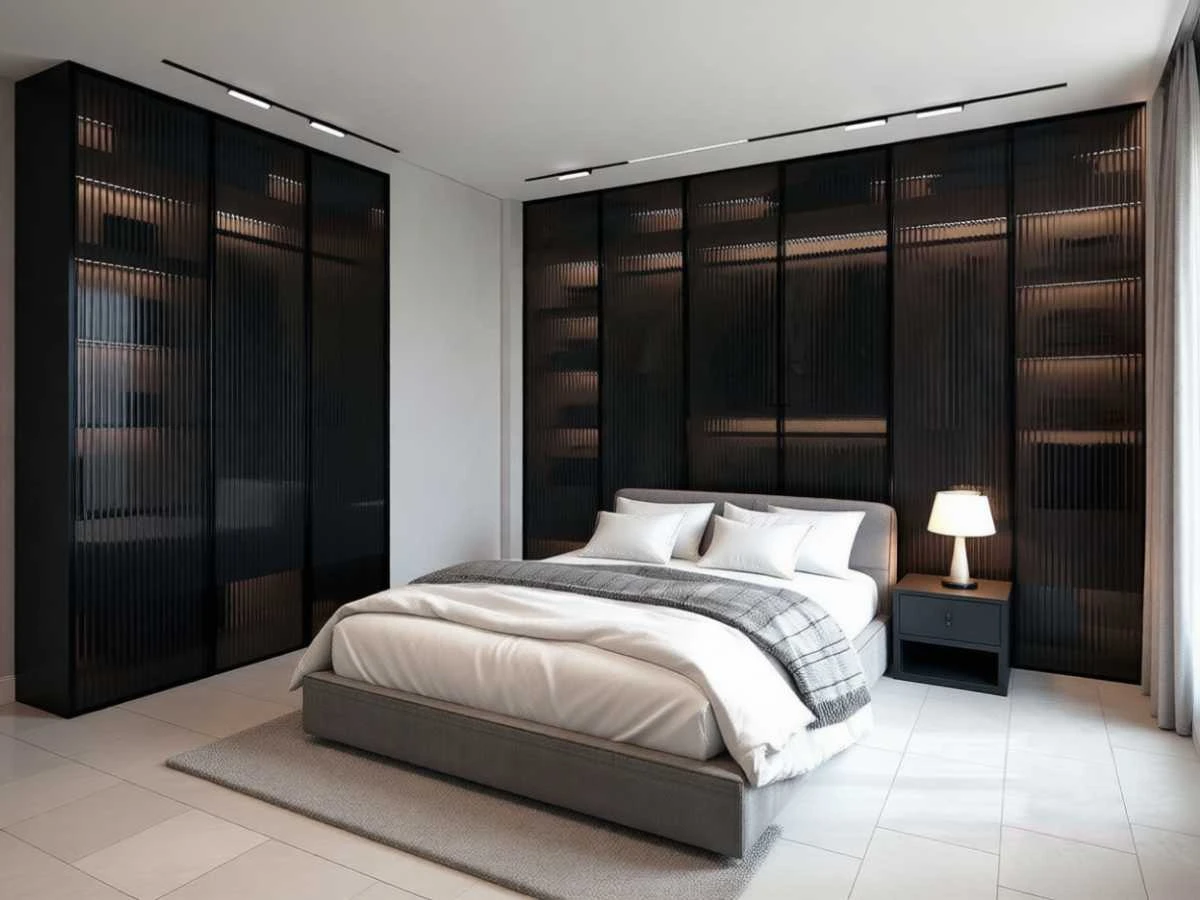 Шкаф-купе для спальни «Ноктурн» - изготовление под заказ в Новокузнецке