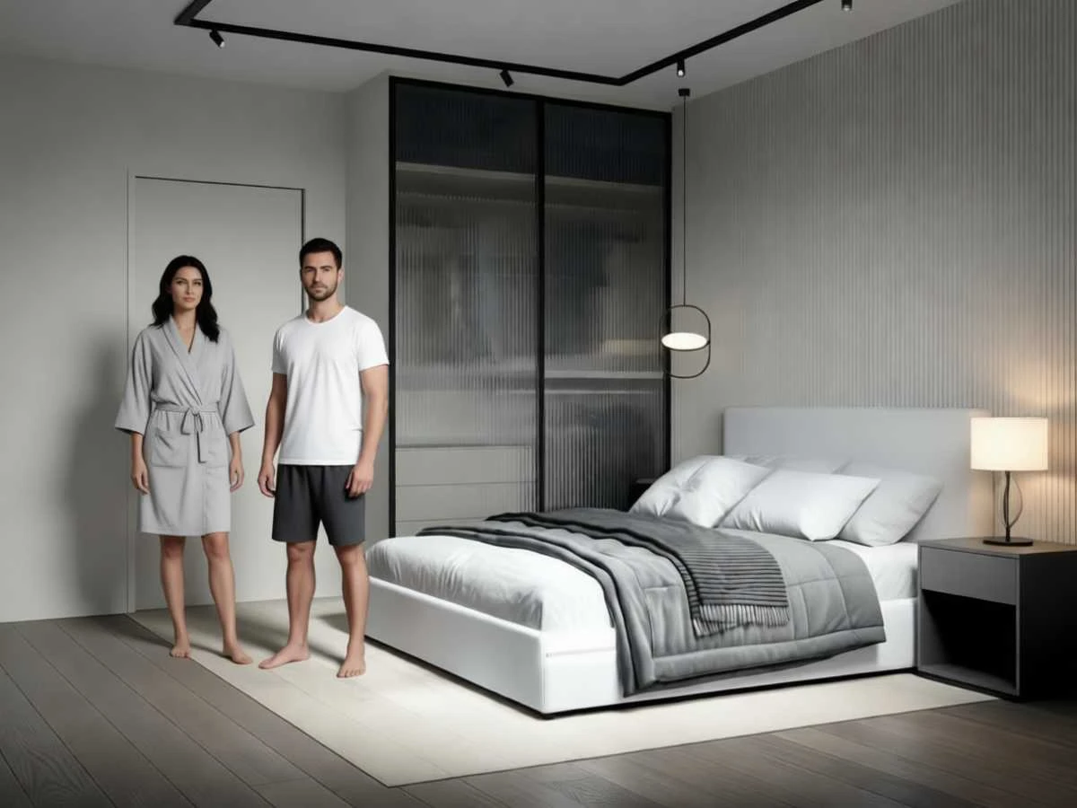 Шкаф-купе для спальни «Скайролл» - изготовление в Новокузнецке под заказ