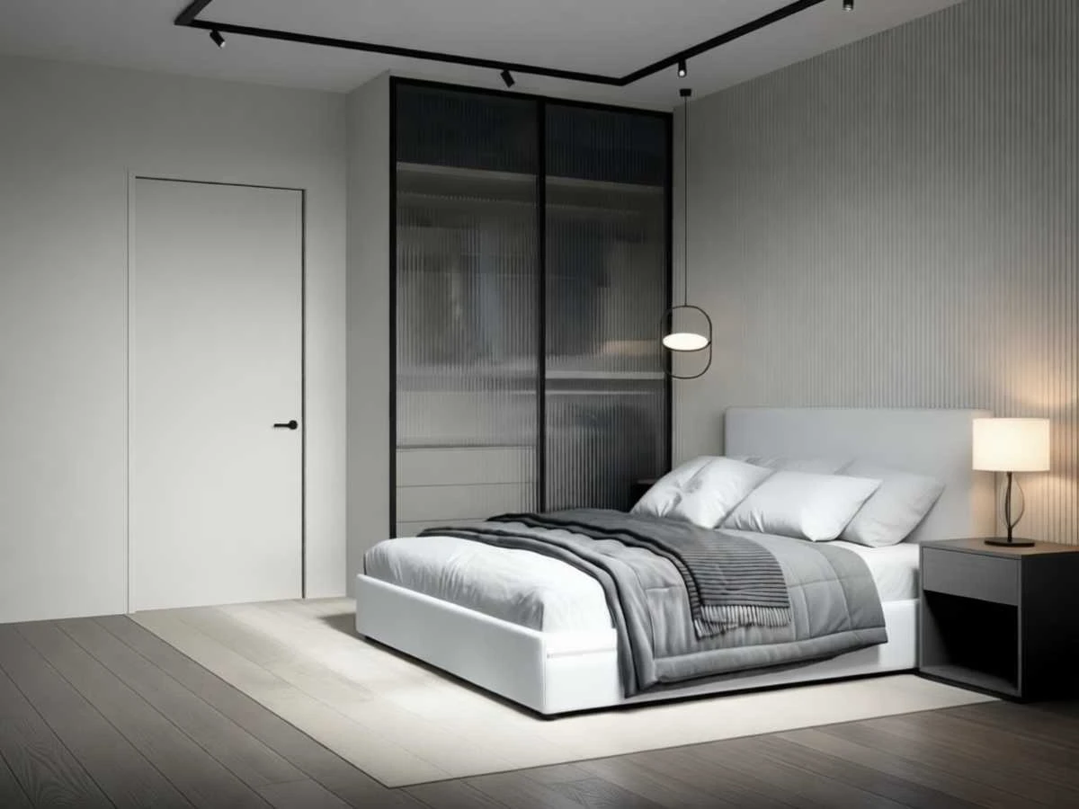 Шкаф-купе для спальни «Скайролл» - изготовление в Новокузнецке под заказ