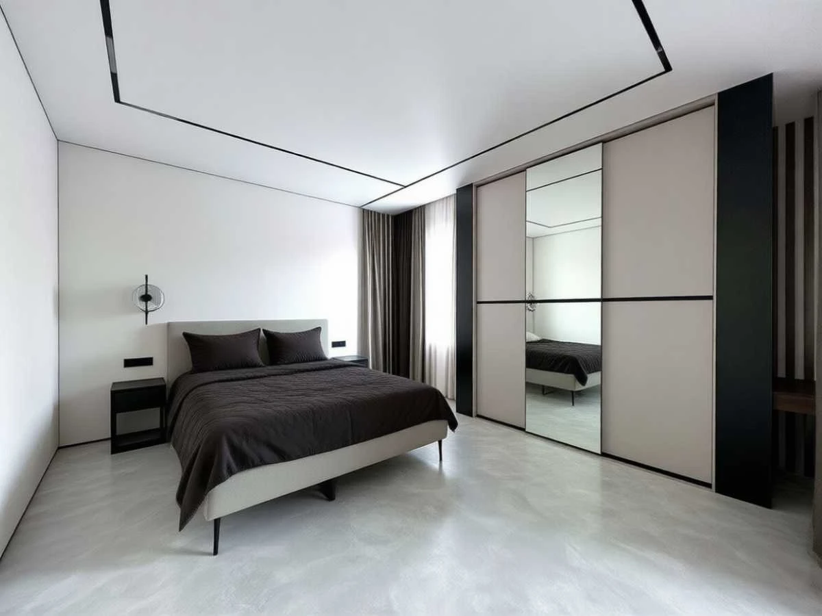 Шкаф-купе для спальни «Миррория» - изготовление в Новокузнецке под заказ