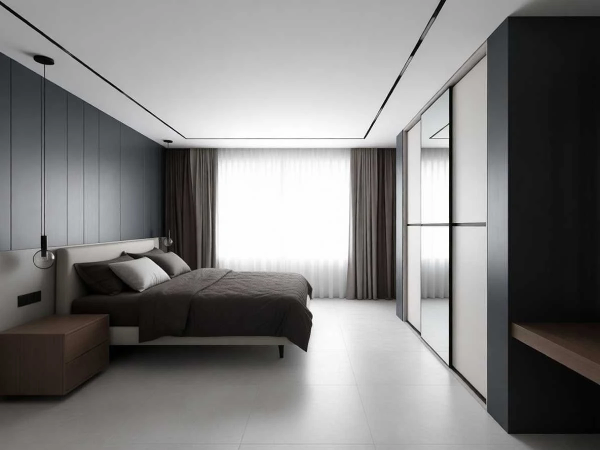 Шкаф-купе для спальни «Миррория» - изготовление в Новокузнецке под заказ